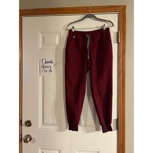 FIGS Men’s Maroon Jogger Scrub Pants Size S/S